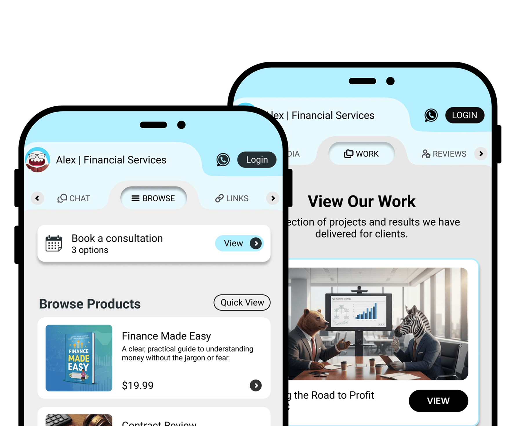 Mobile websites preview