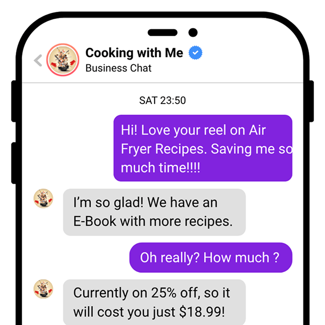 Instagram DM automation preview