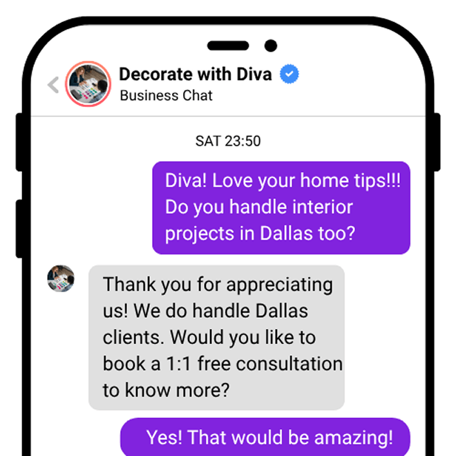 Instagram DM automation preview